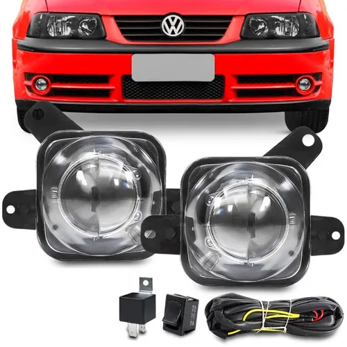 Kit Farol de Milha Parati G3 Fase 2 2003 2004 2005 Auxiliar Neblina 
