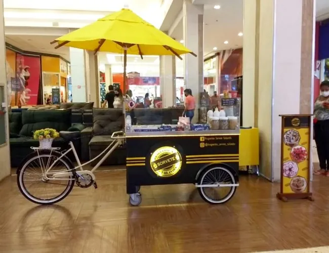 Quiosque Sorvete na chapa modelo food bike