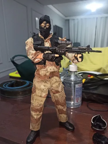 BLUE box G. I. Joe action figure escala 1/6 ano 1999 G.I.JOE