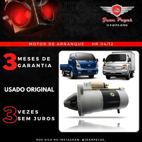 Motor de arranque - HR 04/12 A base de troca
