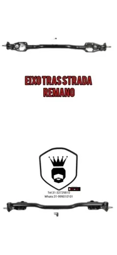 Eixo traseiro fiat strada