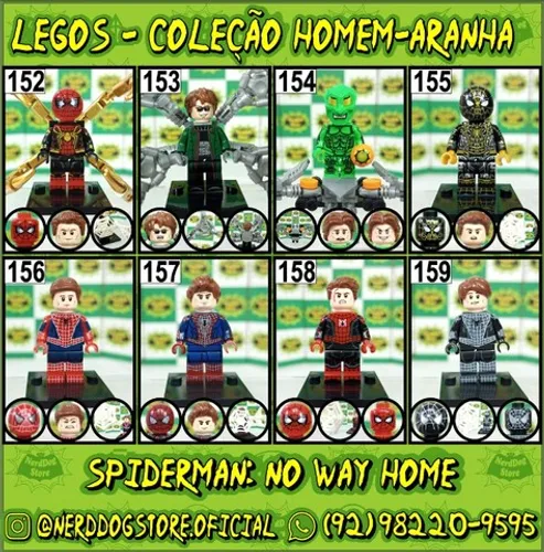 Legos Homem Aranha Sem Volta pra Casa - NerdDog Store No Way Home Spiderman Marvel Parker