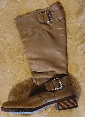 Bota Cinza cano alto 35