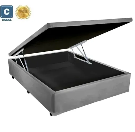 Cama Baú Casal Gold 138x188x41