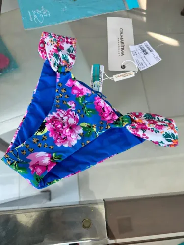 Tanga Dupla Face Cia Marítima Floral - Novo