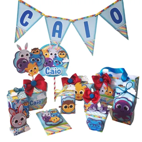 Kit festa personalizado 10 itens - Bolofofos