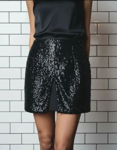 Saia Karen Millen Com Paetês 42 NOVA