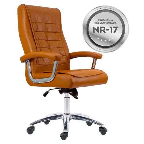 Cadeira Escritório Presidente Big Caramelo