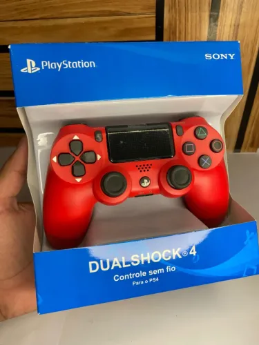 Controle Ps4 Sem Fio Vermelho an3