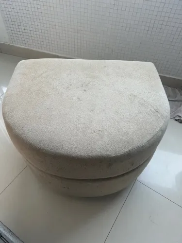 Venda Puff Redondo Bege