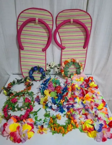 170 itens decoração festa TROPICAL
