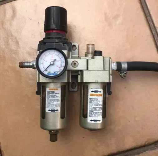 Filtro Regulador e Lubrificador de Ar de 1/4 Pol. - CHIAPERINI-CHFRL-6I COM MANGUEIRA