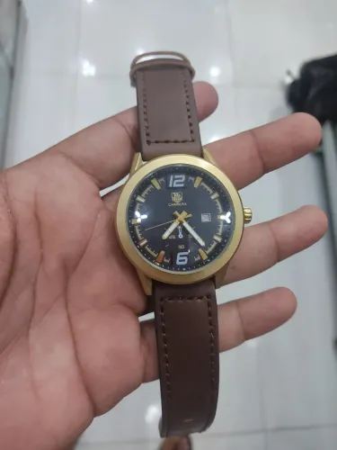 Relógio pulseira de couro