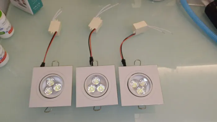3 Refletores de LED para Iluminação 6000K - BRANCO FRIO