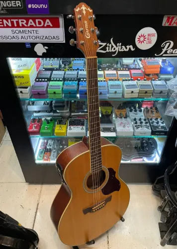 Violão de aço Crafter GA6eq/n Korea lindo instrumento regulado enc daddario 010