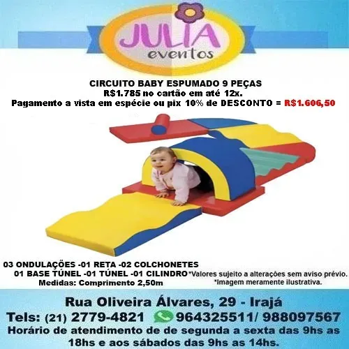 Espumado Circuito Infantil Baby 9 peças