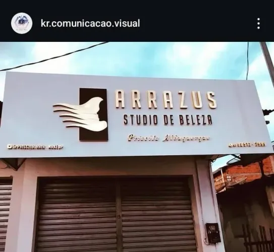 Letreiro logo marca fachada lona acm acrilico