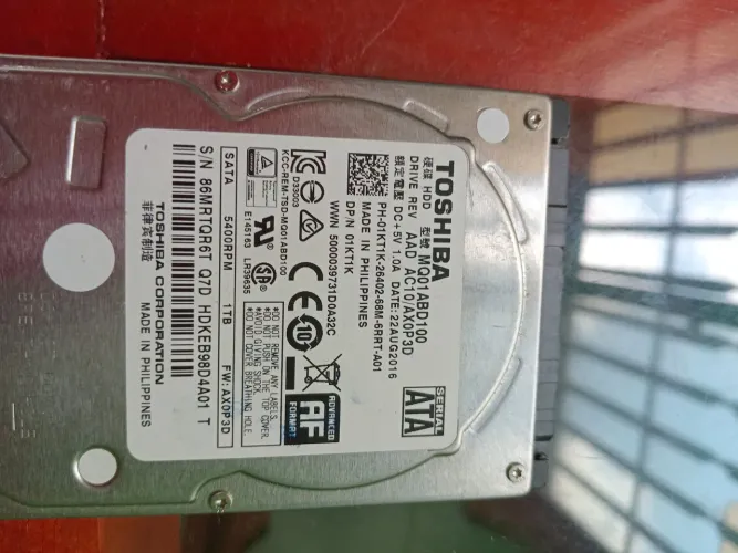 HD interno Toshiba 1TB SATA 5400RPM