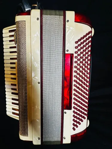 Acordeon sanfona Scandalli italiana 120 baixos 