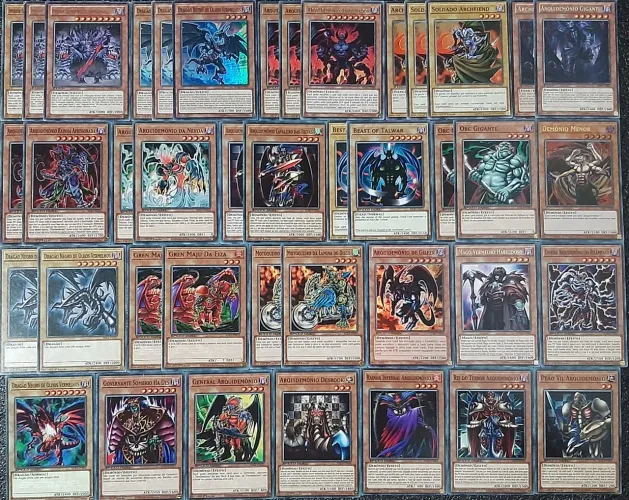 Deck arquidemonio cartas originais de yu-gi-oh