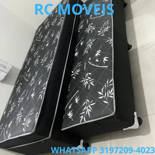 Cama Box Solteiro com Auxiliar + Colchão D33 - Direto da Fábrica