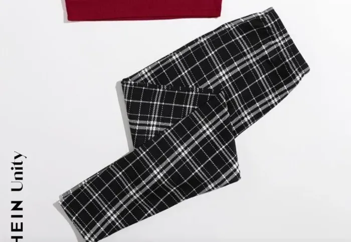 Calça Xadrez tipo legging