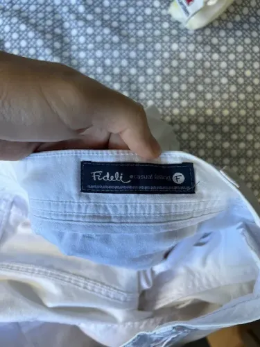 Bermuda Masculina Fideli Branca - Tamanho 50 - 100% Algodão - R$40