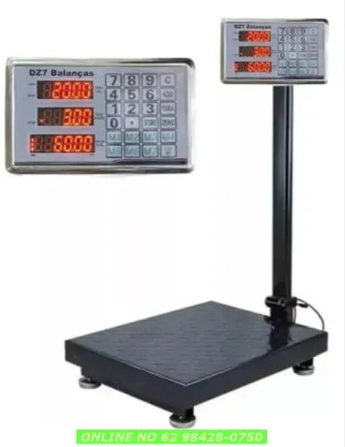 Balança comercial plataforma 200KG 40x30 nova lacrada