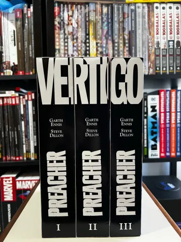 Coleção Preacher Completa 1 ao 9 lombada VERTIGO