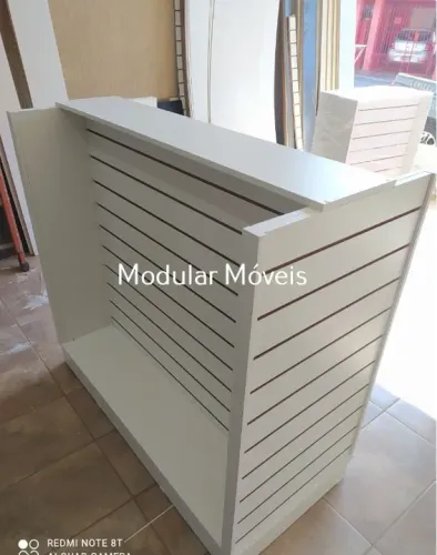 Gôndola Canaletada - MDF Branco