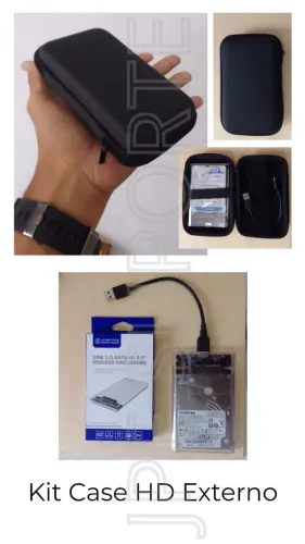 Kit Case HD externo USB 3.0 