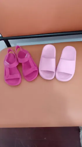 Kit sandália e chinelo 29/30 rosa