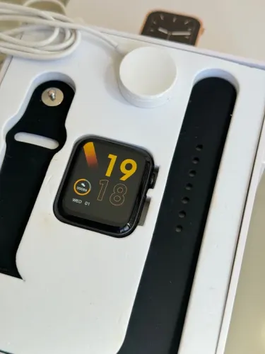 Smartwatch IWO -  42-44mm Preto | IMPERDÍVEL