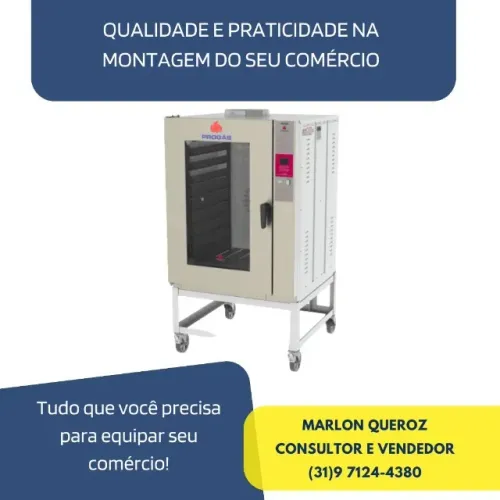 Forno Turbo Eletrico 10 Esteiras Monofásico