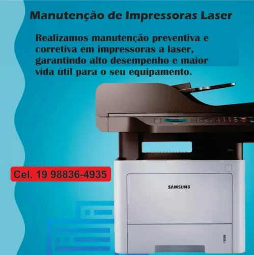 Manutenção em impressora Laser HP e Samsung 