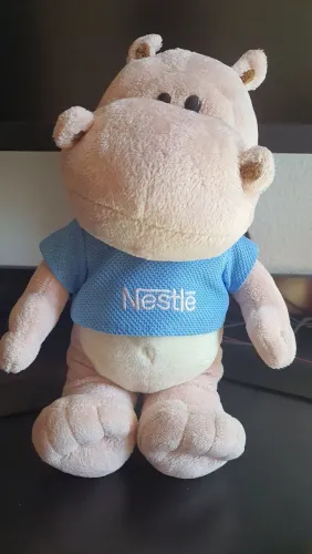 Coleção pelúcia filhote Nestlé - hipopótamo