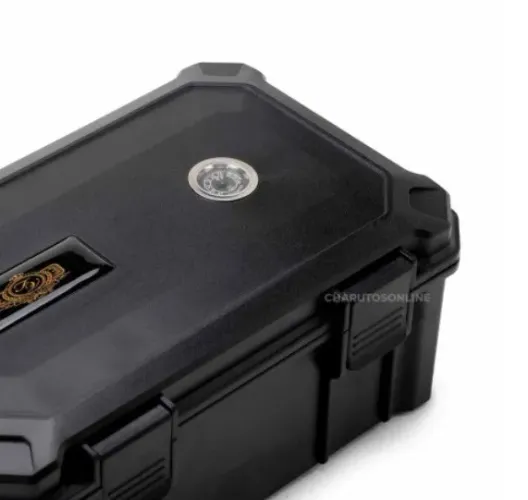 Caixa De Transporte Para 15 Charutos Travel Case Flor De La Vega Original Com Higrômetro