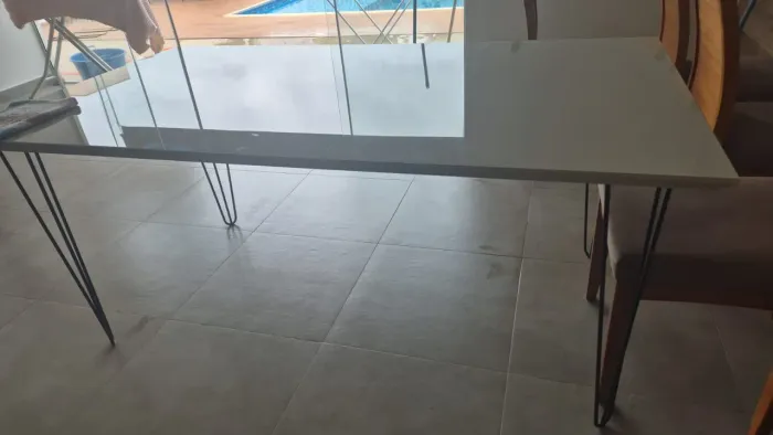 Mesa de Jantar madeira vidro of with