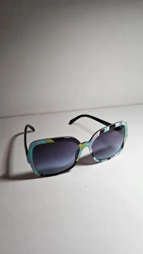 Oculos De Sol Feminino Emílio Pucci ( Original ) Espelho Azul-celeste