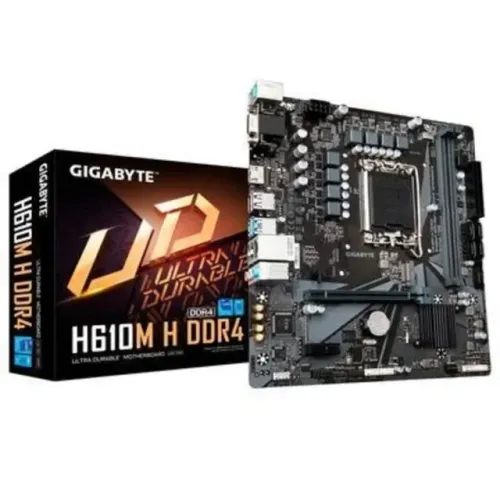 Placa Mãe Gigabyte H610M H, LGA 1700, DDR4, mATX, M.2 NVMe, HDMI, DisplayPort