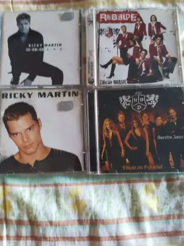 CDs originais rebelde e Rick Martin -unidade 40 reais
