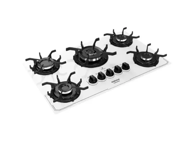 Cooktop 5 bocas Branco