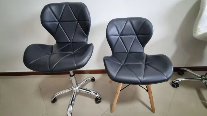 Conjunto de Cadeiras Design Moderno - Preta