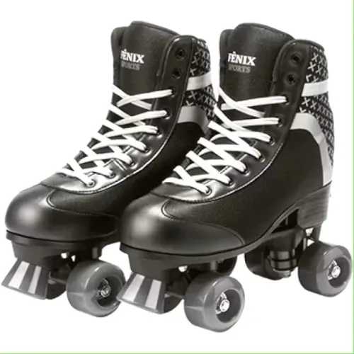 Patins Quatro Rodas Roller Skate Fenix Preto Tam 39 - 42