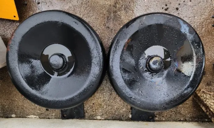 Par de Rodas Auxiliares Niveladoras de Altura para Subsolador (Pé de Pato)