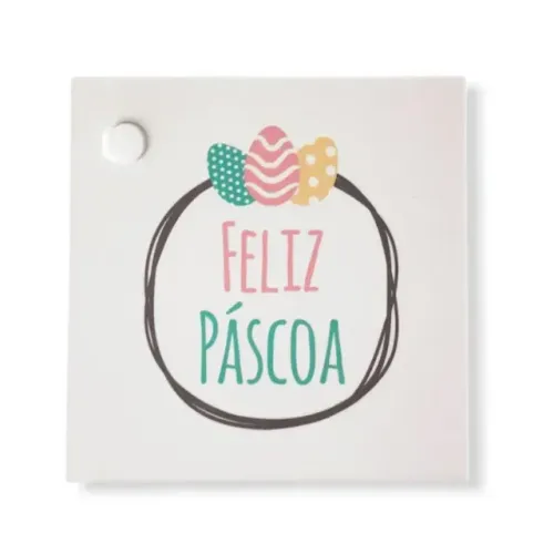 Tags e etiquetas de papel personalizado para embalagem páscoa 