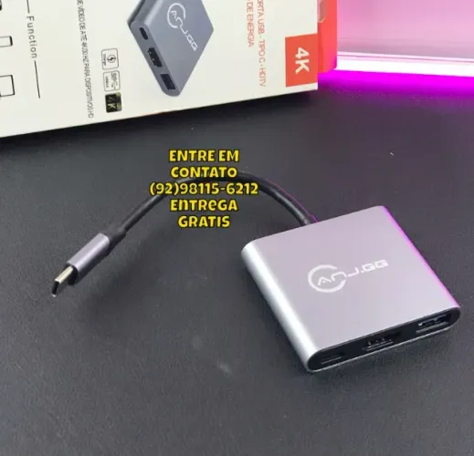 ADAPTADOR MULTIPORTA USB - TIPO C - HDMI 4K
