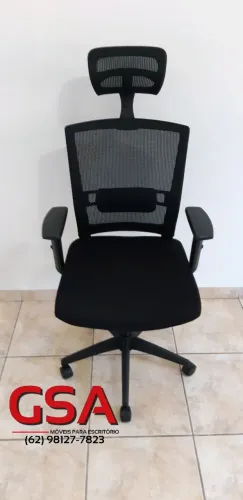 Cadeira Giratória Presidente Ergonômica  em 6x no cartão 