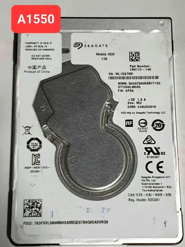 Placa Hd 1 Tb St1000lm035 - Fw: Sps6 - Cod: A1550