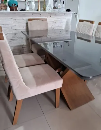 Mesas para sala com 4 cadeiras 